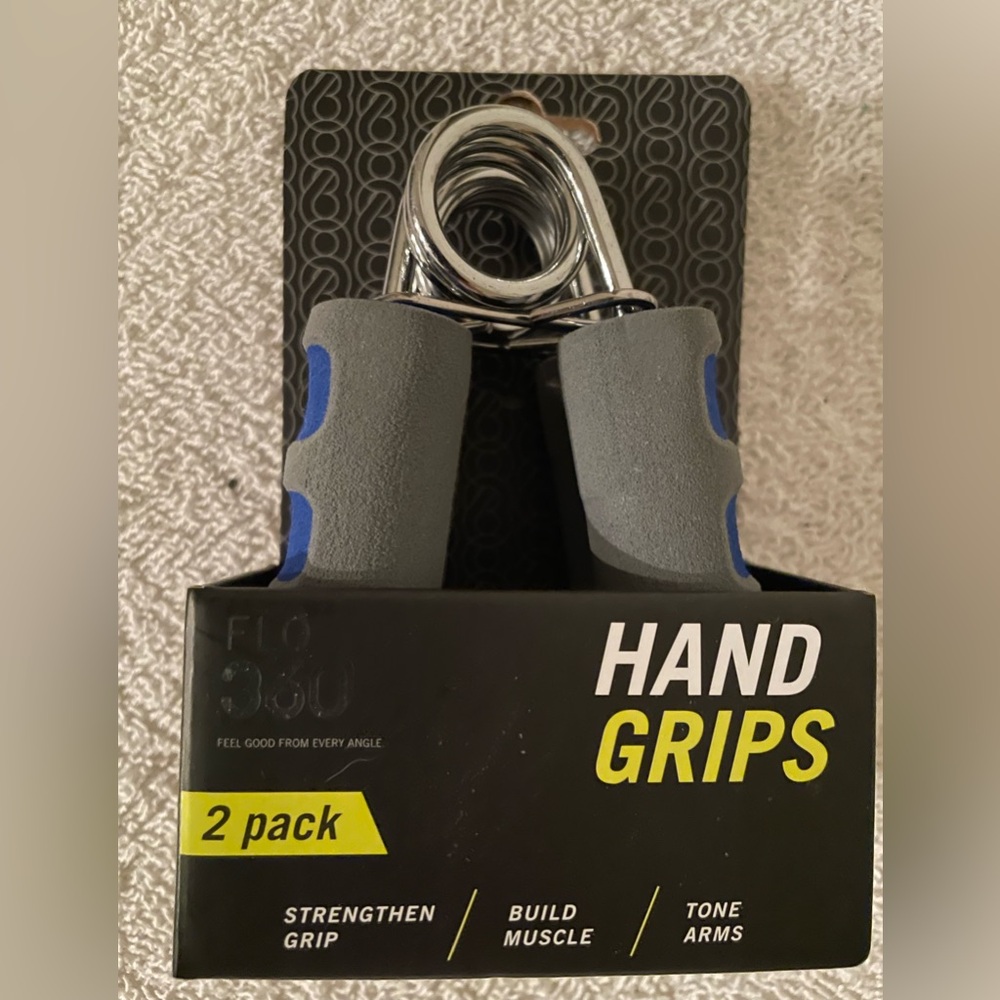 Hand Strength Grips 2Pk Flo 360 Strengthen, Build Muscle, Tone Arms NWT